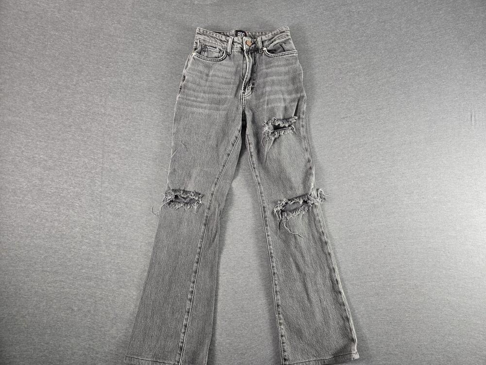 BDG Urban Outfitters Jeans Womens 24 Gray High Rise Flare Distressed Denim